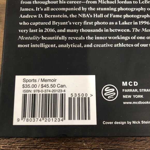The Mamba Mentality: How I Play - Hardcover, by Bryant Kobe Coffee Table Book - Picture 5 of 6